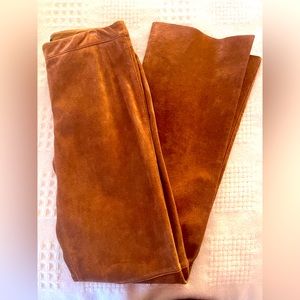 Bootcut Suede Pants